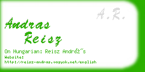 andras reisz business card